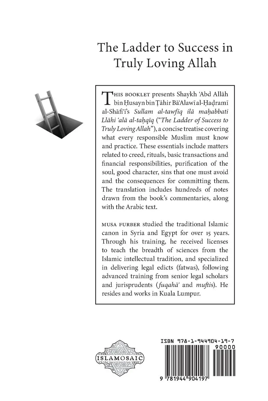 Rückseite: 9781944904197 | The Ladder to Success in Truly Loving Allah | al-Hadrami (u. a.)