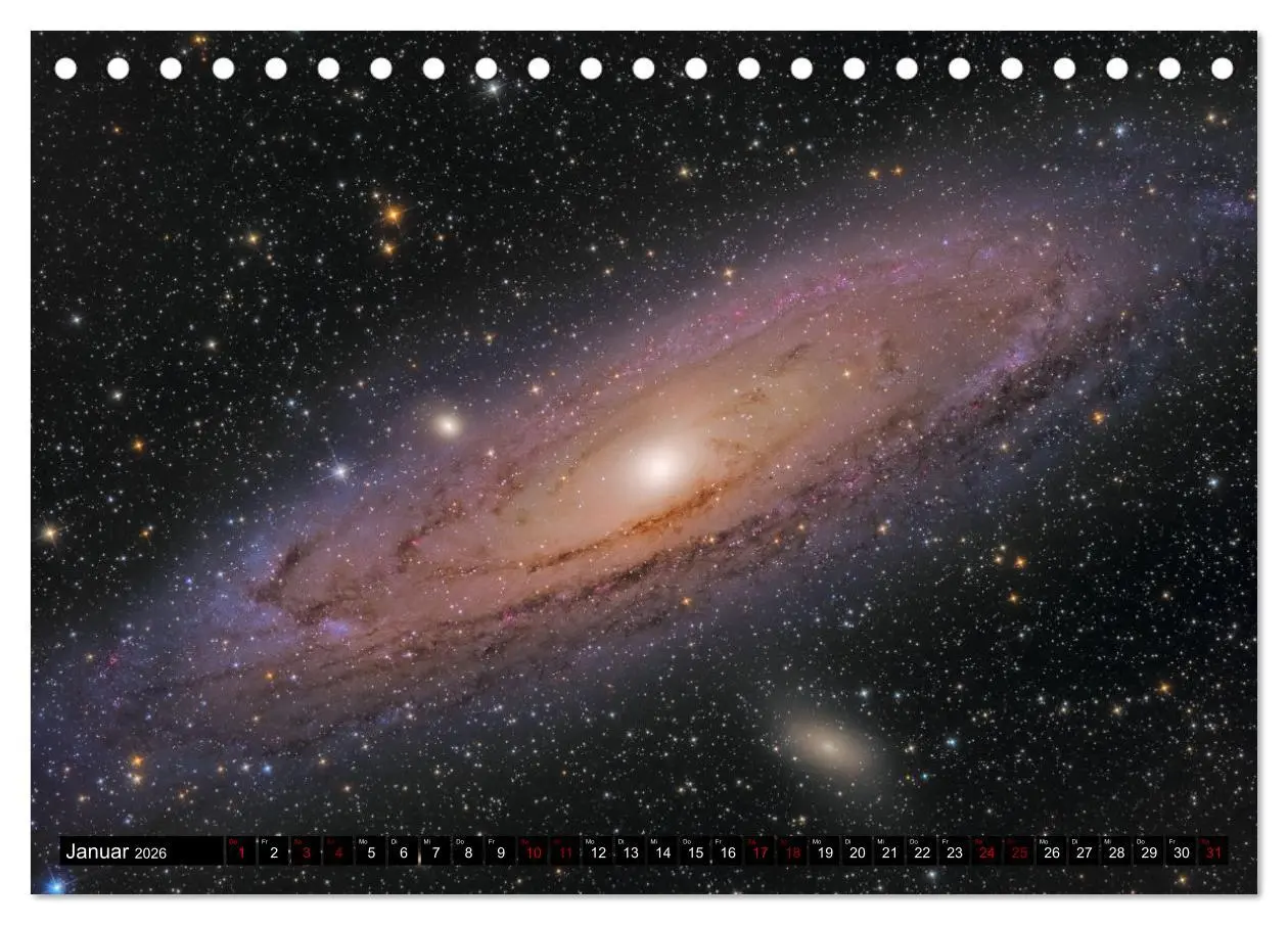 Bild: 9783457484197 | Galaxien im Universum (Tischkalender 2026 DIN A5 quer), CALVENDO...