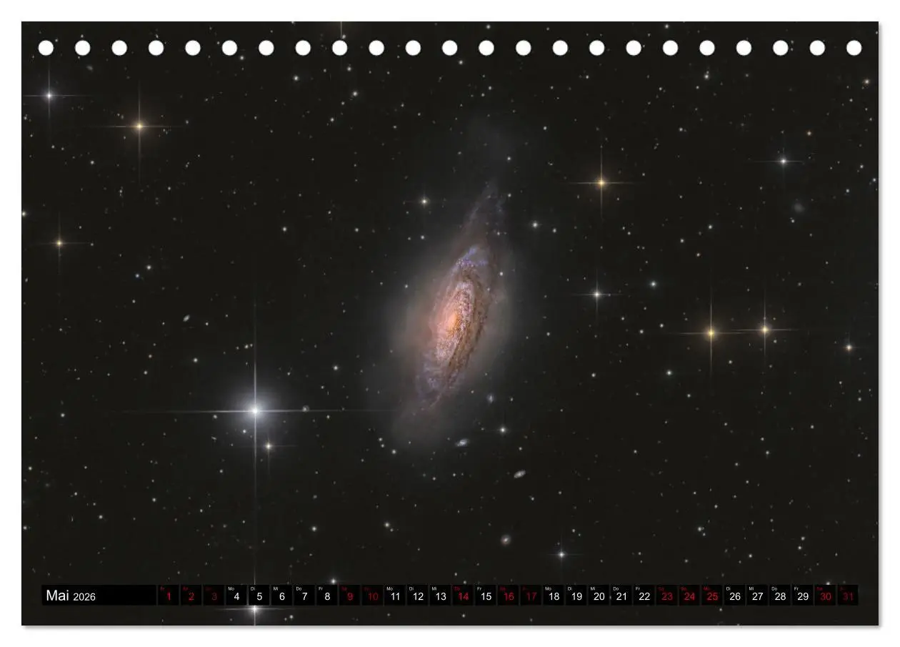 Bild: 9783457484197 | Galaxien im Universum (Tischkalender 2026 DIN A5 quer), CALVENDO...