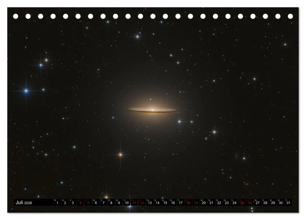 Bild: 9783457484197 | Galaxien im Universum (Tischkalender 2026 DIN A5 quer), CALVENDO...