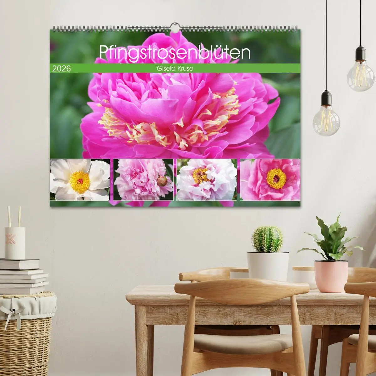 Bild: 9783457794197 | Pfingstrosenblüten (Wandkalender 2026 DIN A2 quer), CALVENDO...