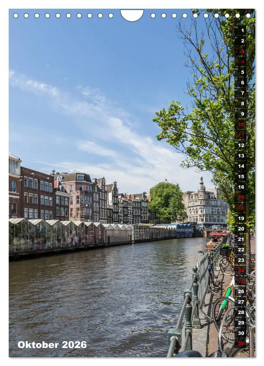 Bild: 9783516404197 | AMSTERDAM Charmantes Stadtherz (Wandkalender 2026 DIN A4 hoch),...
