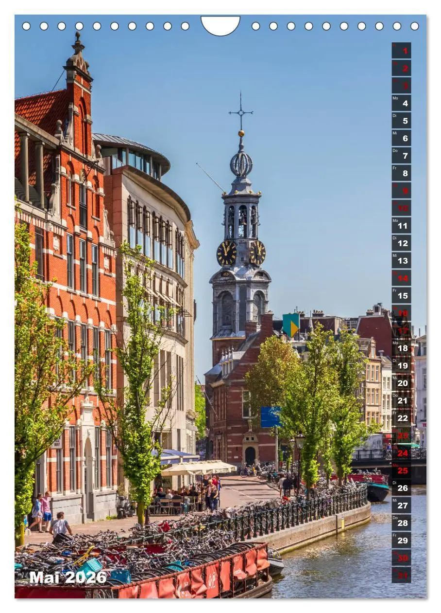 Bild: 9783516404197 | AMSTERDAM Charmantes Stadtherz (Wandkalender 2026 DIN A4 hoch),...