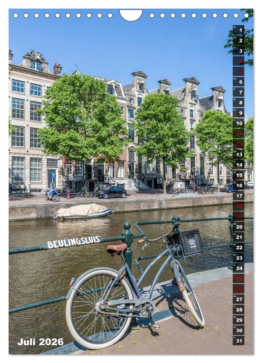 Bild: 9783516404197 | AMSTERDAM Charmantes Stadtherz (Wandkalender 2026 DIN A4 hoch),...