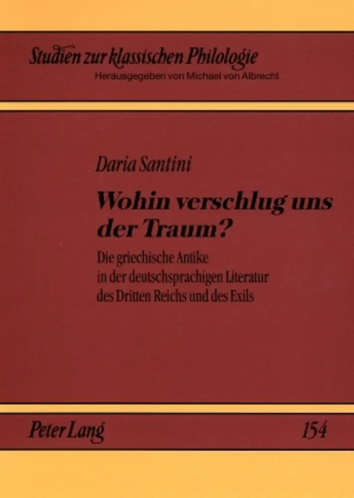 Cover: 9783631554197 | Wohin verschlug uns der Traum? | Daria Santini | Taschenbuch | Deutsch
