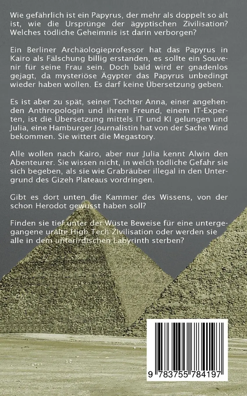 Rückseite: 9783755784197 | Das Testament der Isis | Andy Hermann | Taschenbuch | Paperback | 2023