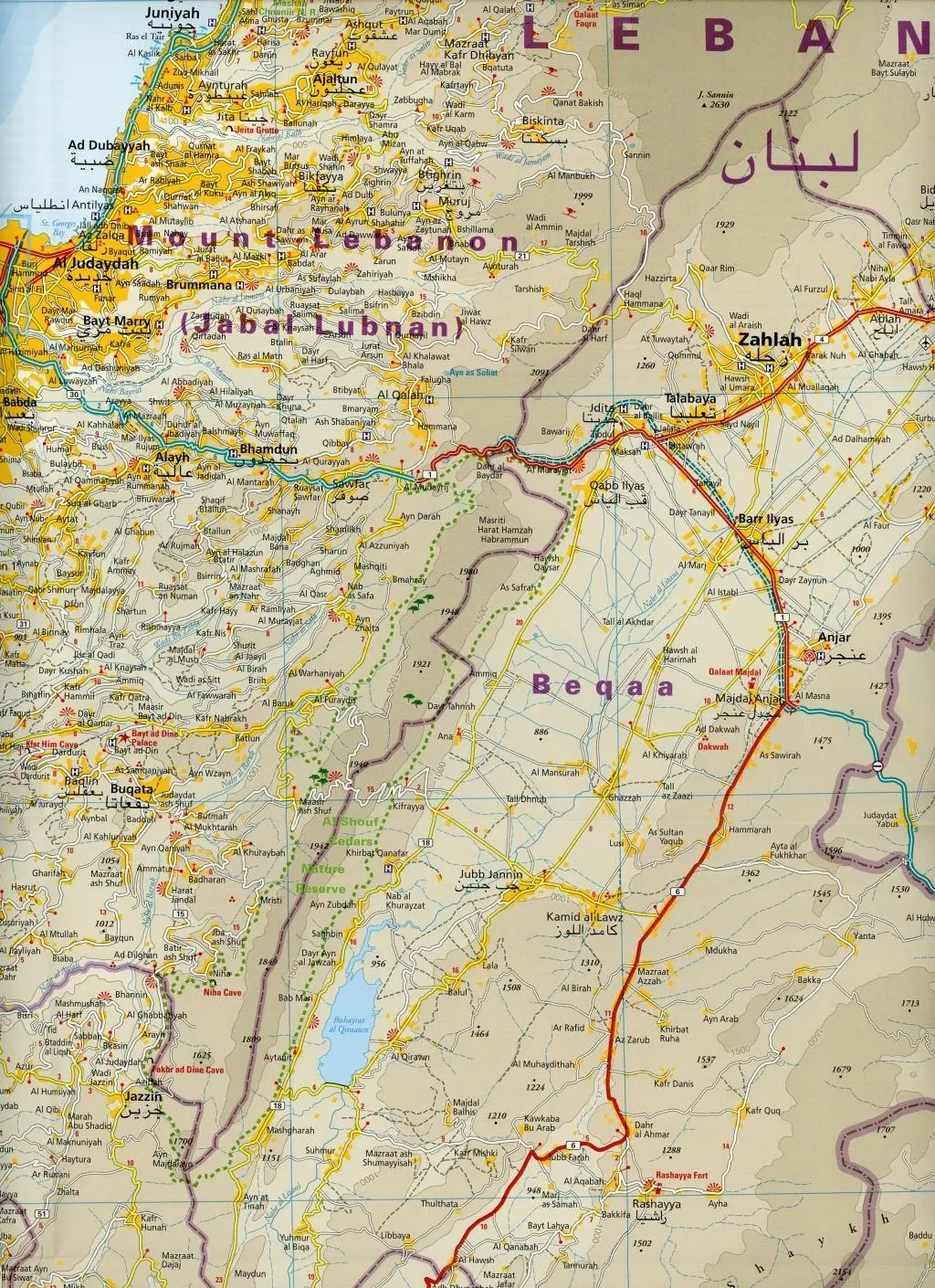 Bild: 9783831774197 | Reise Know-How Landkarte Libanon / Lebanon (1:200.000) | Rump | 2 S.