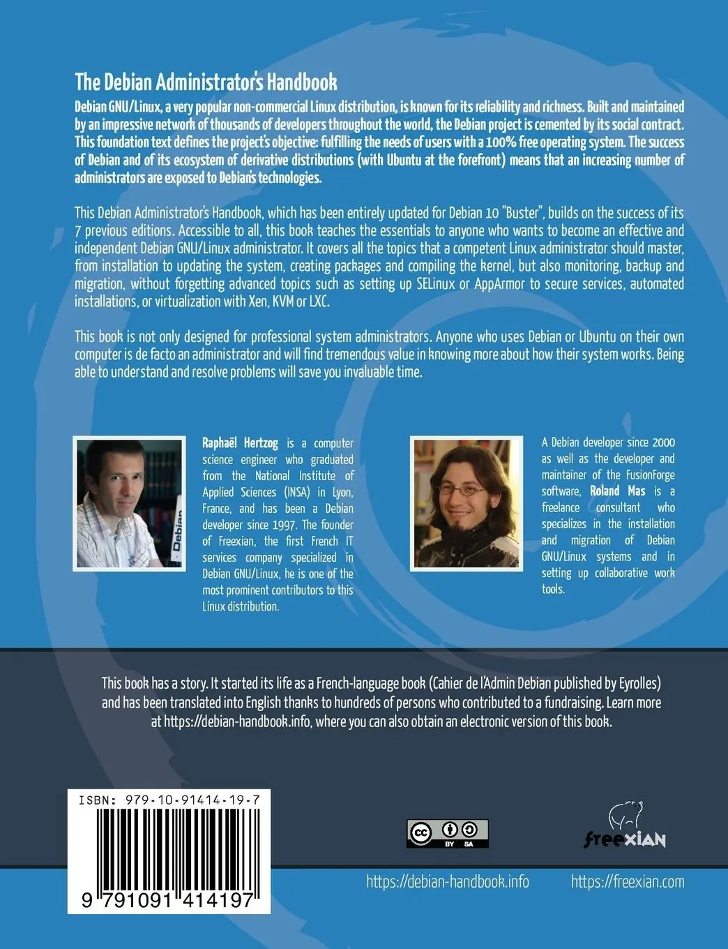 Rückseite: 9791091414197 | The Debian Administrator's Handbook, Debian Buster from Discovery...