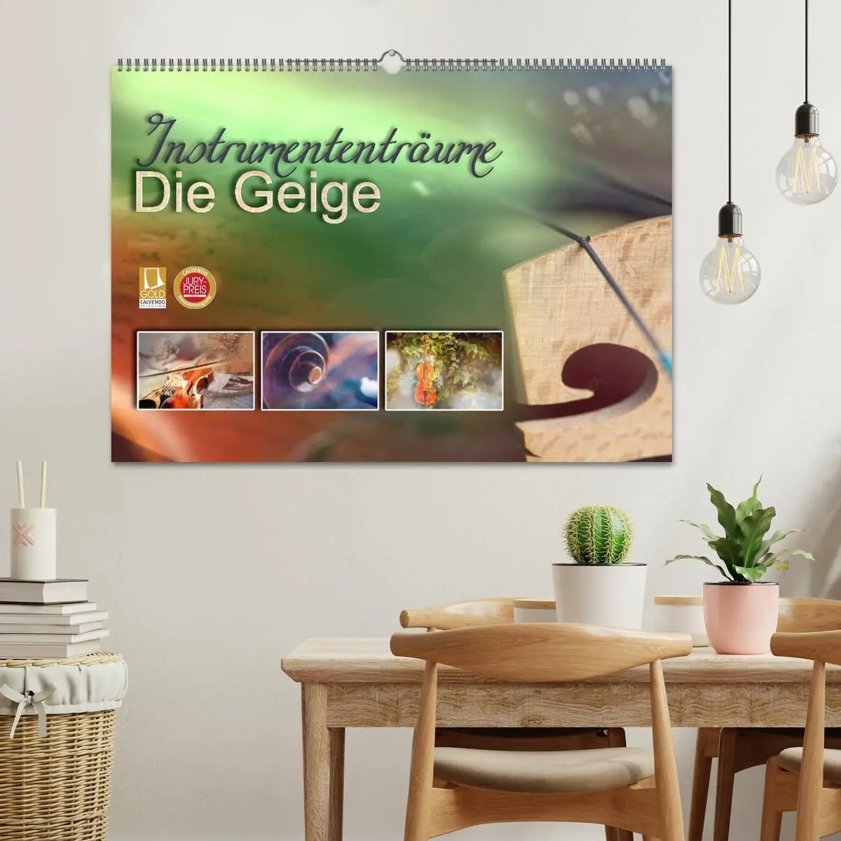 Bild: 9783457854297 | Instrumententräume - Die Geige (Wandkalender 2026 DIN A2 quer),...