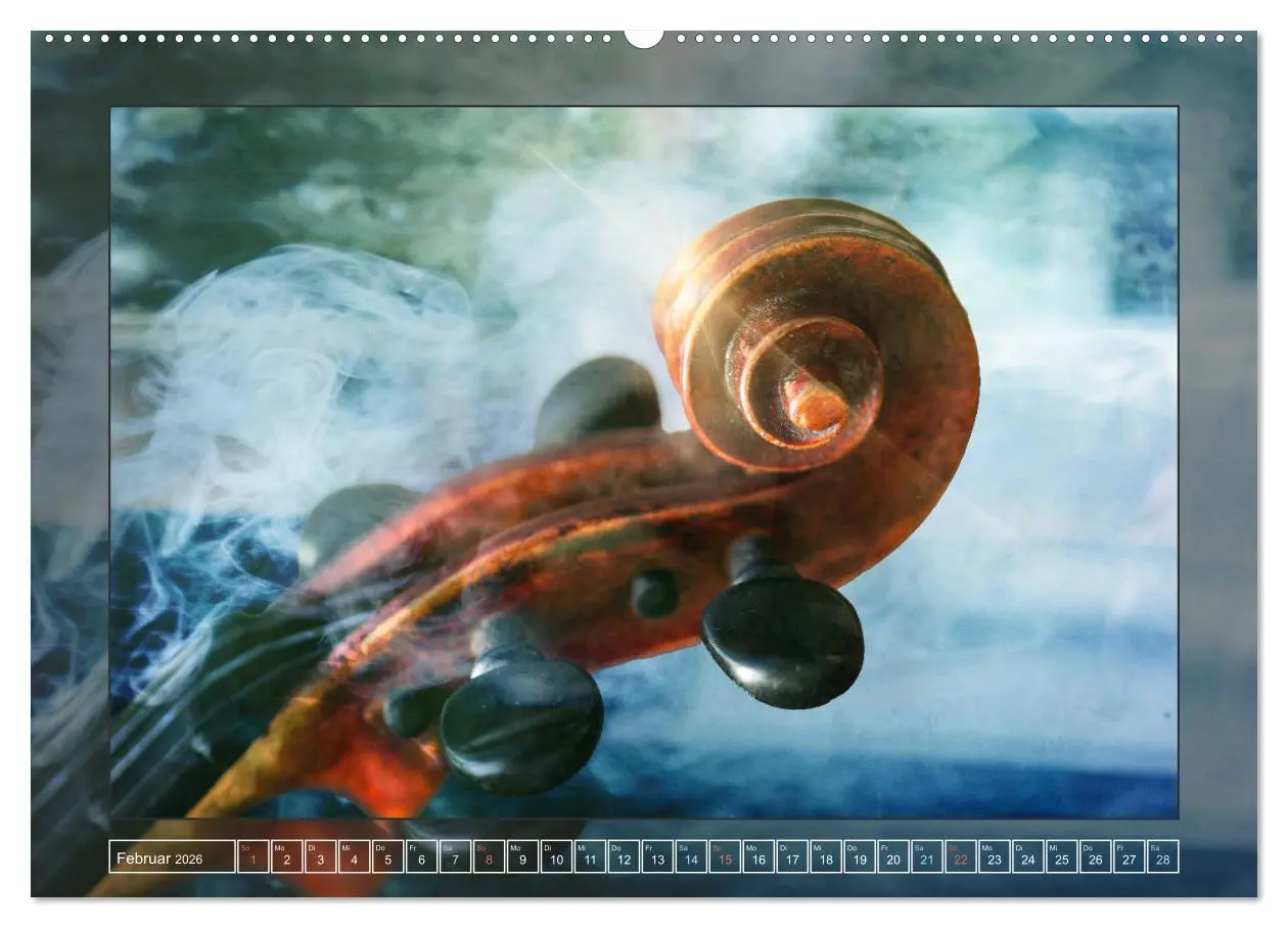Bild: 9783457854297 | Instrumententräume - Die Geige (Wandkalender 2026 DIN A2 quer),...