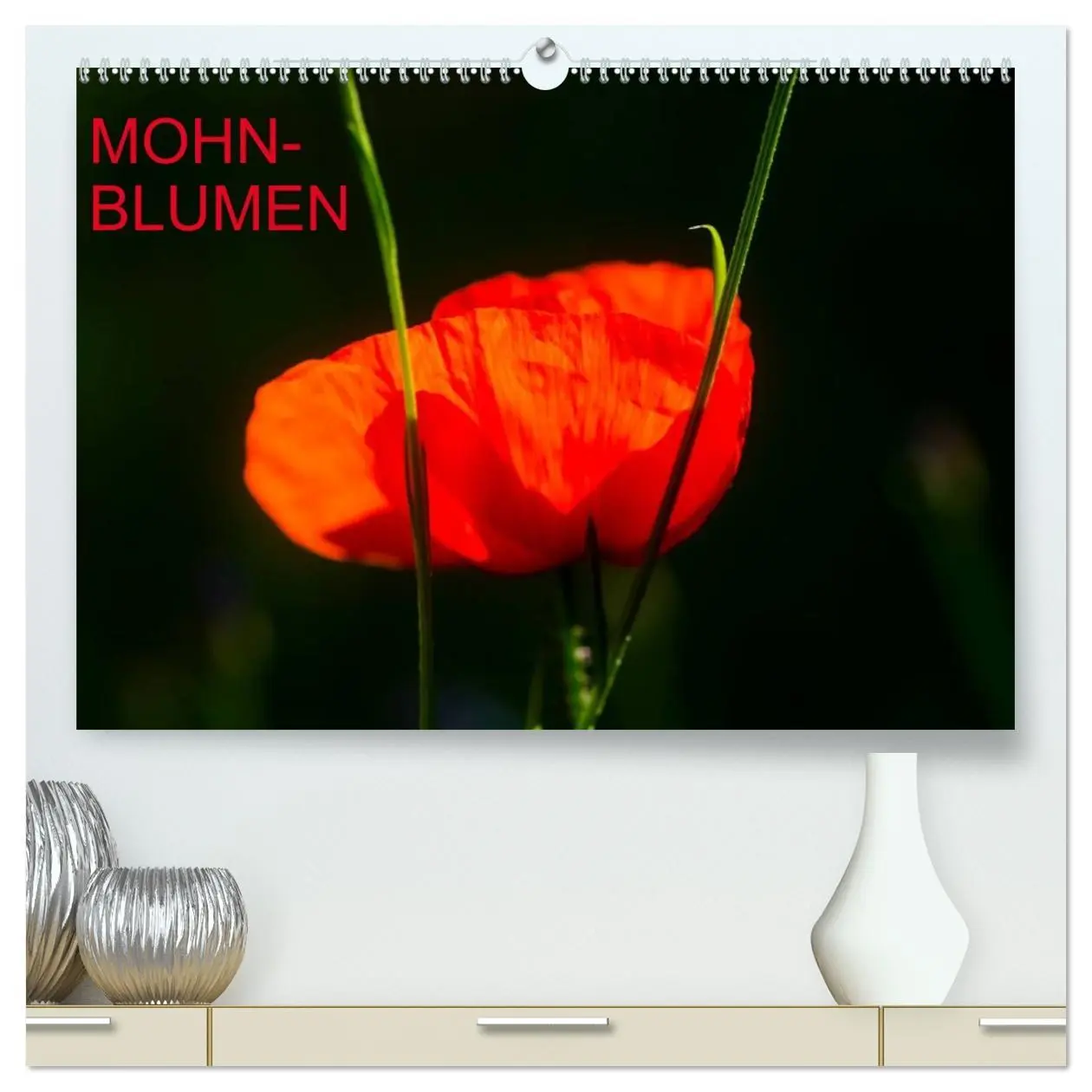 Cover: 9783516184297 | Mohnblumen (hochwertiger Premium Wandkalender 2026 DIN A2 quer),...