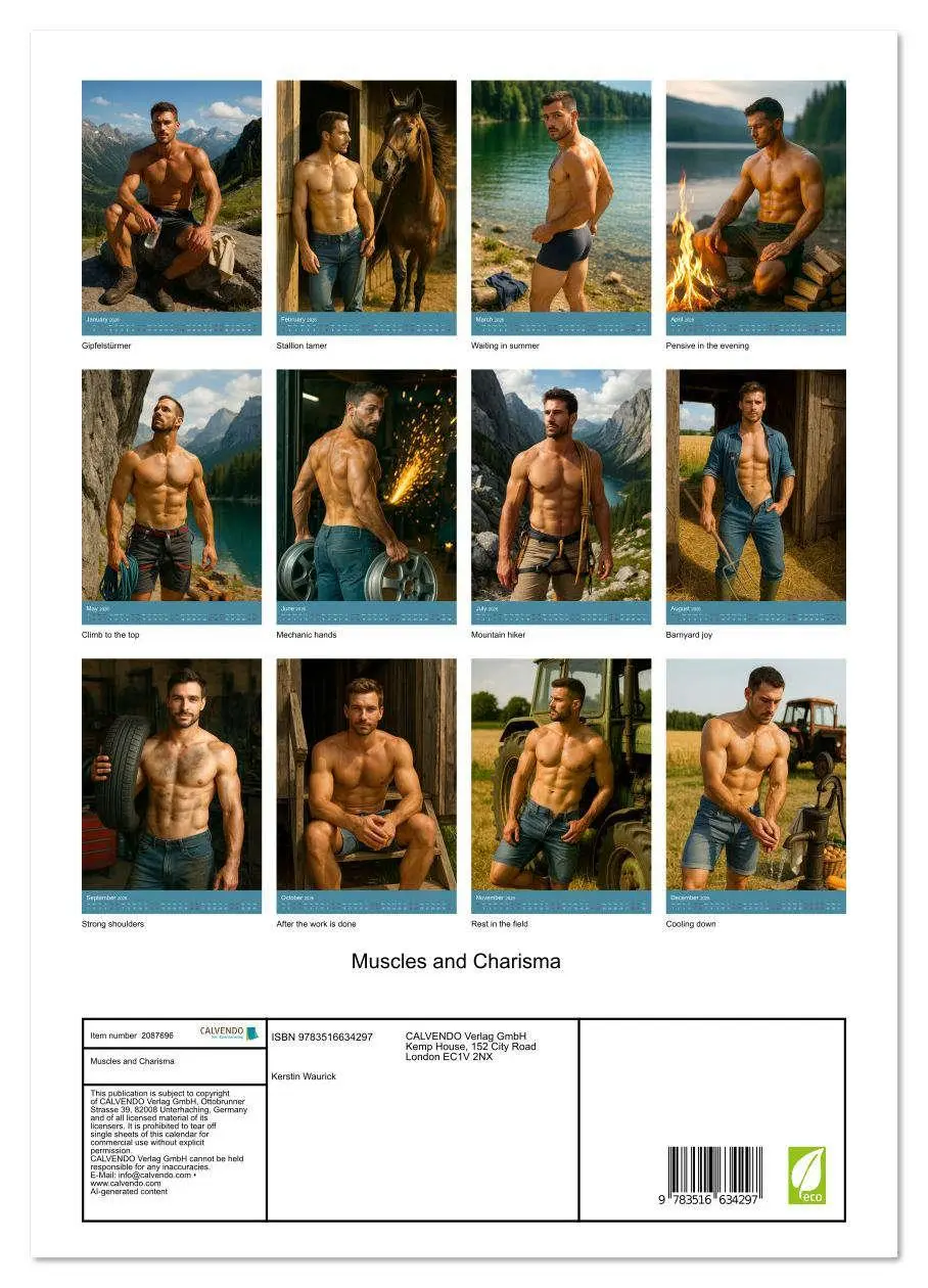 Bild: 9783516634297 | Muscles and Charisma (Wall Calendar 2026 DIN A3 portrait), CALVENDO...