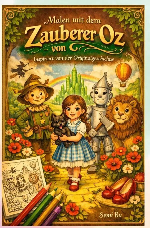 Cover: 9783565454297 | Malen mit dem Zauberer von Oz - inspiriert von der Originalgeschichte