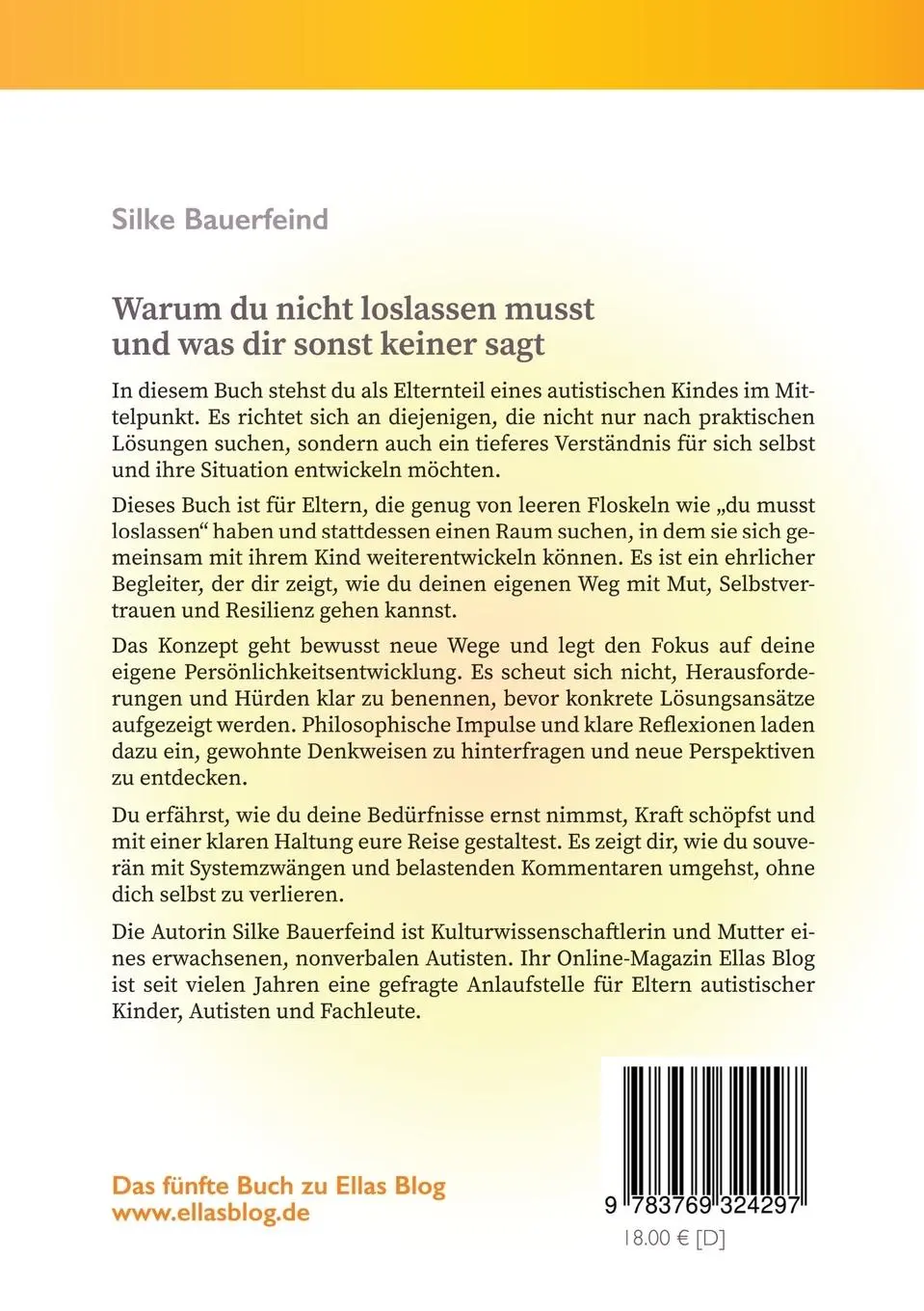 Rückseite: 9783769324297 | Warum du nicht loslassen musst und was dir sonst keiner sagt | Buch