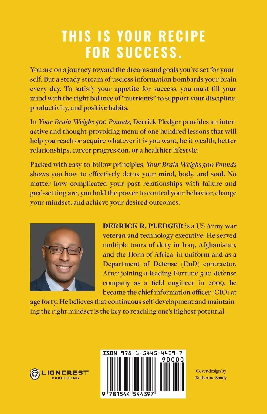 Rückseite: 9781544544397 | Your Brain Weighs 500 Pounds | Derrick Pledger | Taschenbuch | 2023