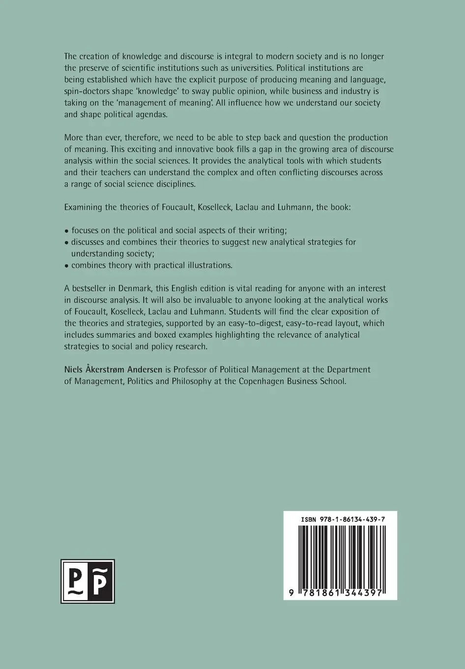 Rückseite: 9781861344397 | Discursive analytical strategies | Niels Åkerstrøm Andersen | Buch
