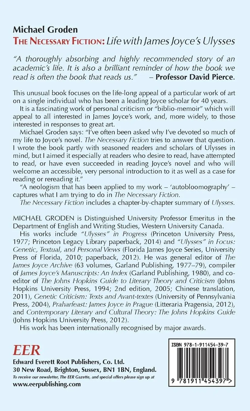 Rückseite: 9781911454397 | The Necessary Fiction | Life With James Joyce's Ulysses | Groden