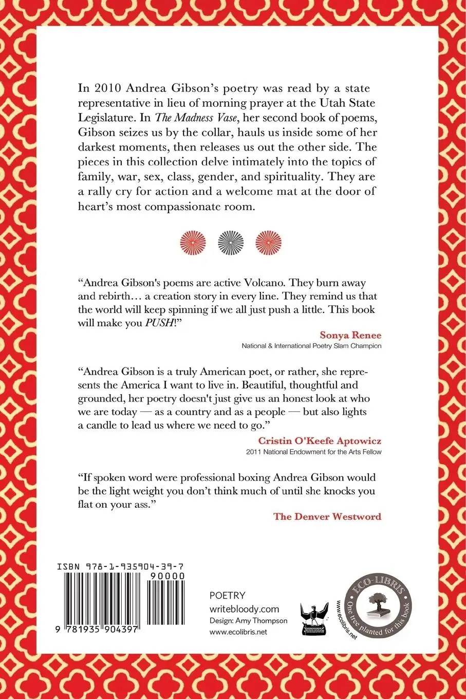 Rückseite: 9781935904397 | Madness Vase | By Andrea Gibson | Andrea Gibson | Buch | Englisch
