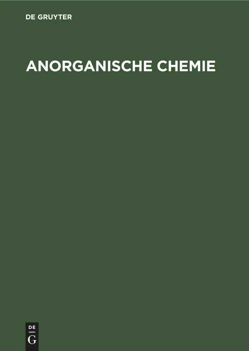 Cover: 9783110174397 | Anorganische Chemie | Erwin Riedel | Buch | Deutsch | 2002