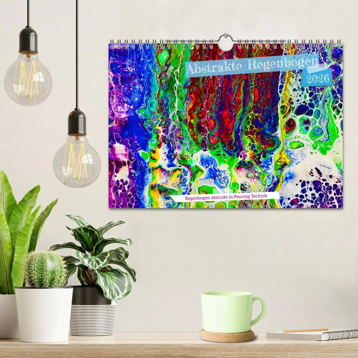 Bild: 9783457534397 | Abstrakte Regenbogen (Wandkalender 2026 DIN A4 quer), CALVENDO...