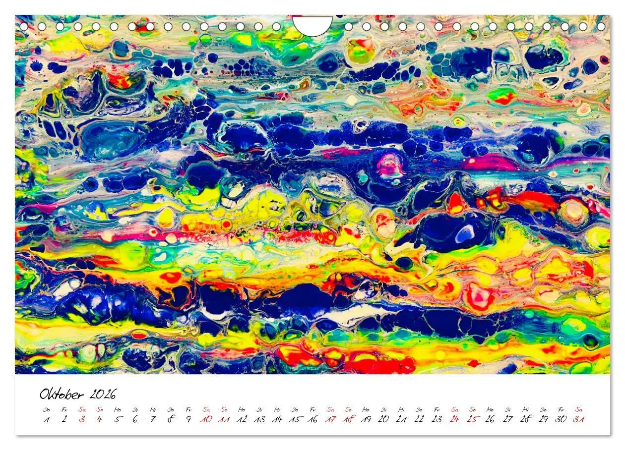 Bild: 9783457534397 | Abstrakte Regenbogen (Wandkalender 2026 DIN A4 quer), CALVENDO...