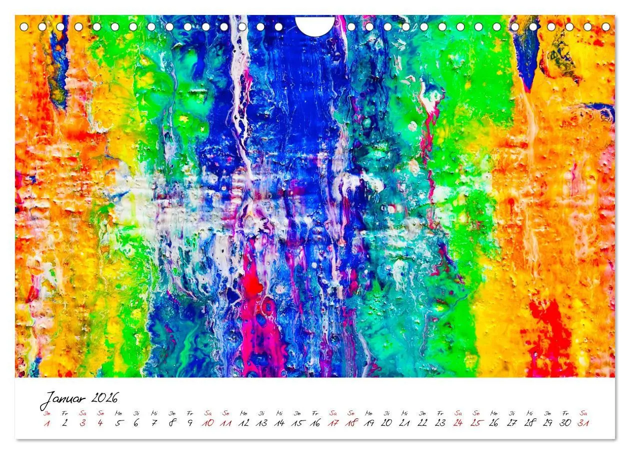 Bild: 9783457534397 | Abstrakte Regenbogen (Wandkalender 2026 DIN A4 quer), CALVENDO...