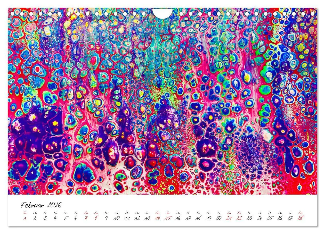 Bild: 9783457534397 | Abstrakte Regenbogen (Wandkalender 2026 DIN A4 quer), CALVENDO...