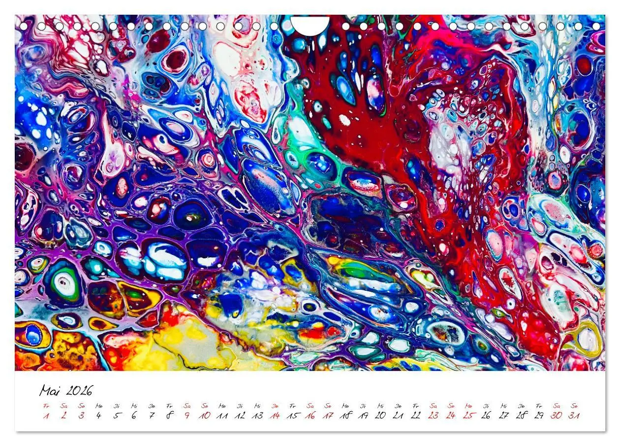 Bild: 9783457534397 | Abstrakte Regenbogen (Wandkalender 2026 DIN A4 quer), CALVENDO...