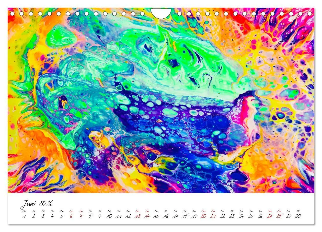 Bild: 9783457534397 | Abstrakte Regenbogen (Wandkalender 2026 DIN A4 quer), CALVENDO...