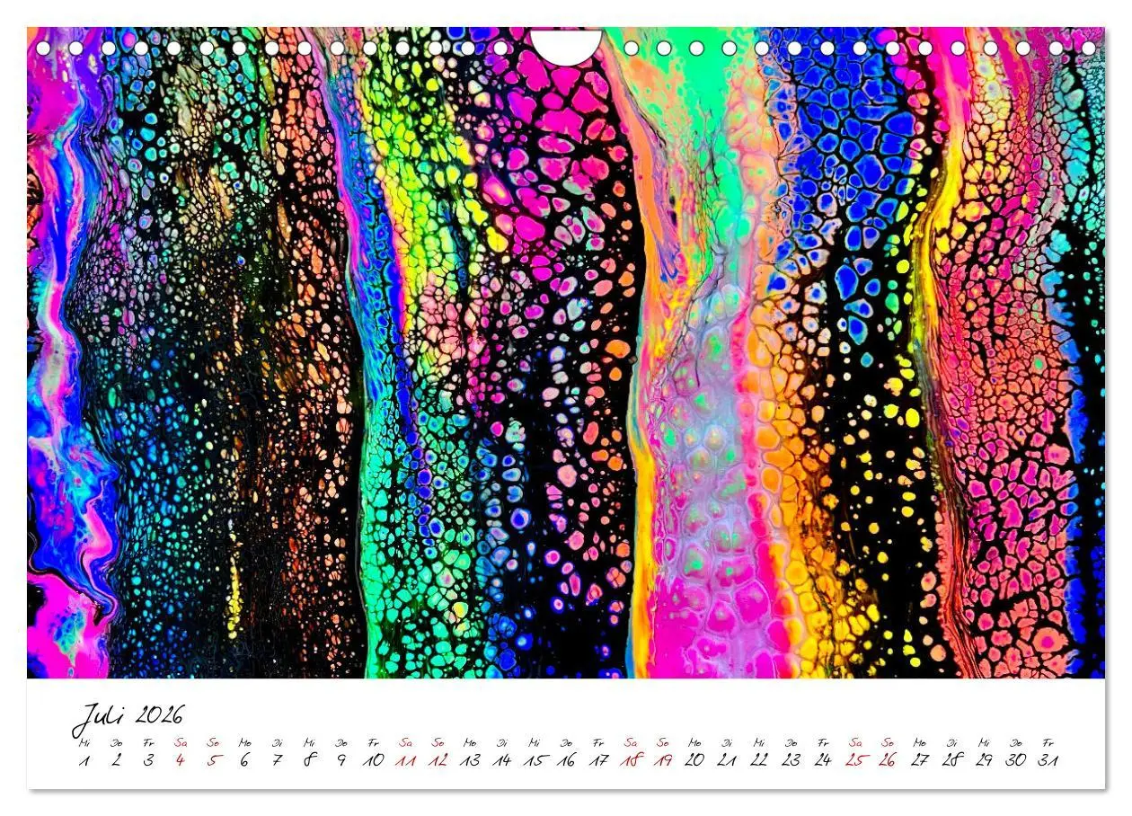 Bild: 9783457534397 | Abstrakte Regenbogen (Wandkalender 2026 DIN A4 quer), CALVENDO...