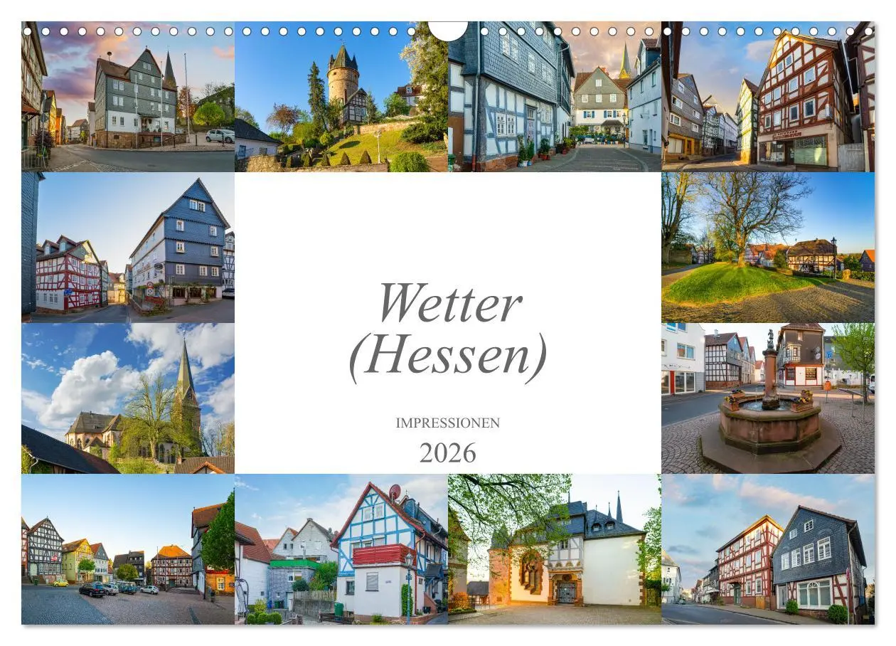 Cover: 9783457604397 | Wetter (Hessen) Impressionen (Wandkalender 2026 DIN A3 quer),...