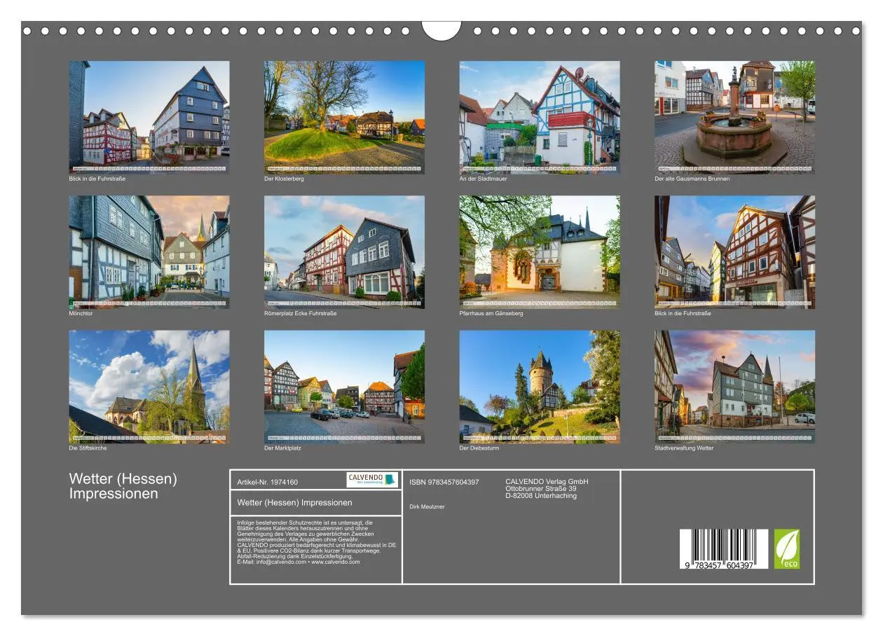 Bild: 9783457604397 | Wetter (Hessen) Impressionen (Wandkalender 2026 DIN A3 quer),...