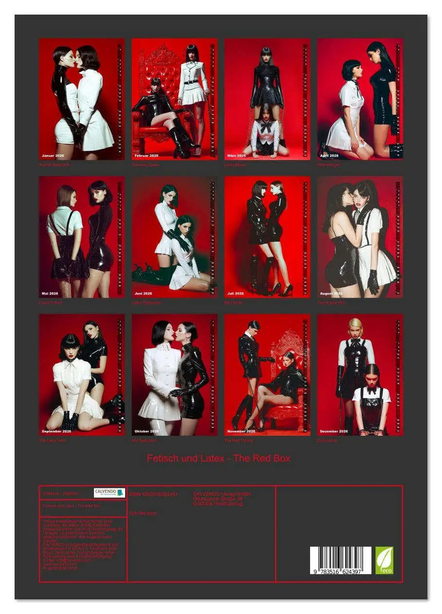 Bild: 9783516624397 | Fetisch und Latex - The Red Box (Wandkalender 2026 DIN A3 hoch),...
