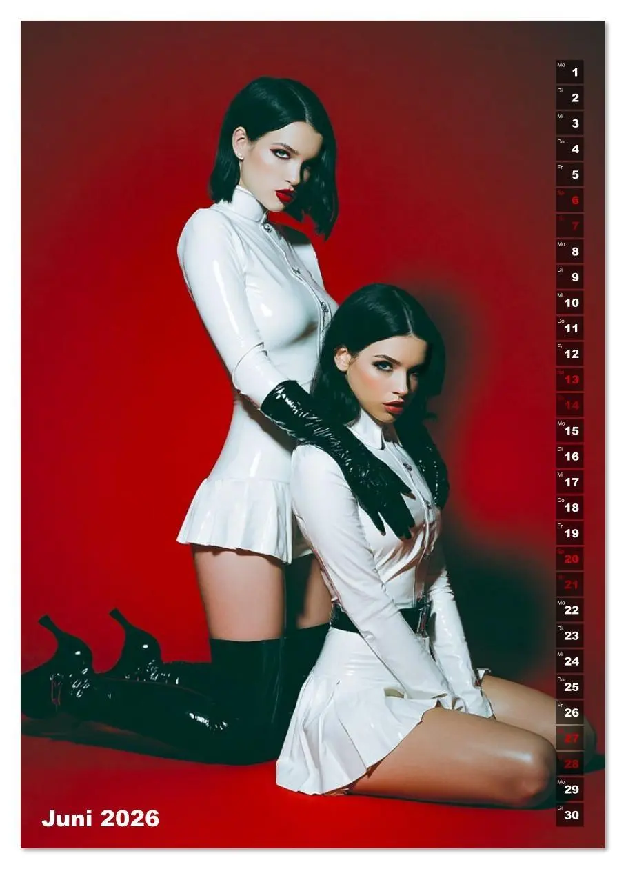 Bild: 9783516624397 | Fetisch und Latex - The Red Box (Wandkalender 2026 DIN A3 hoch),...