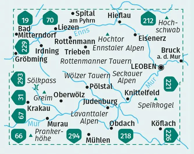 Bild: 9783991214397 | KOMPASS Wanderkarten-Set 223 Sölktäler, Rottenmanner Tauern,...