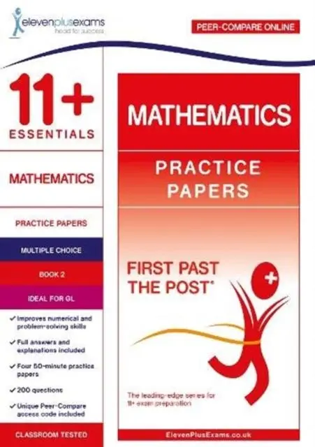 Cover: 9781912364497 | 11+ Essentials Mathematics Practice Papers Book 2 | ELEVEN PLUS EXAMS
