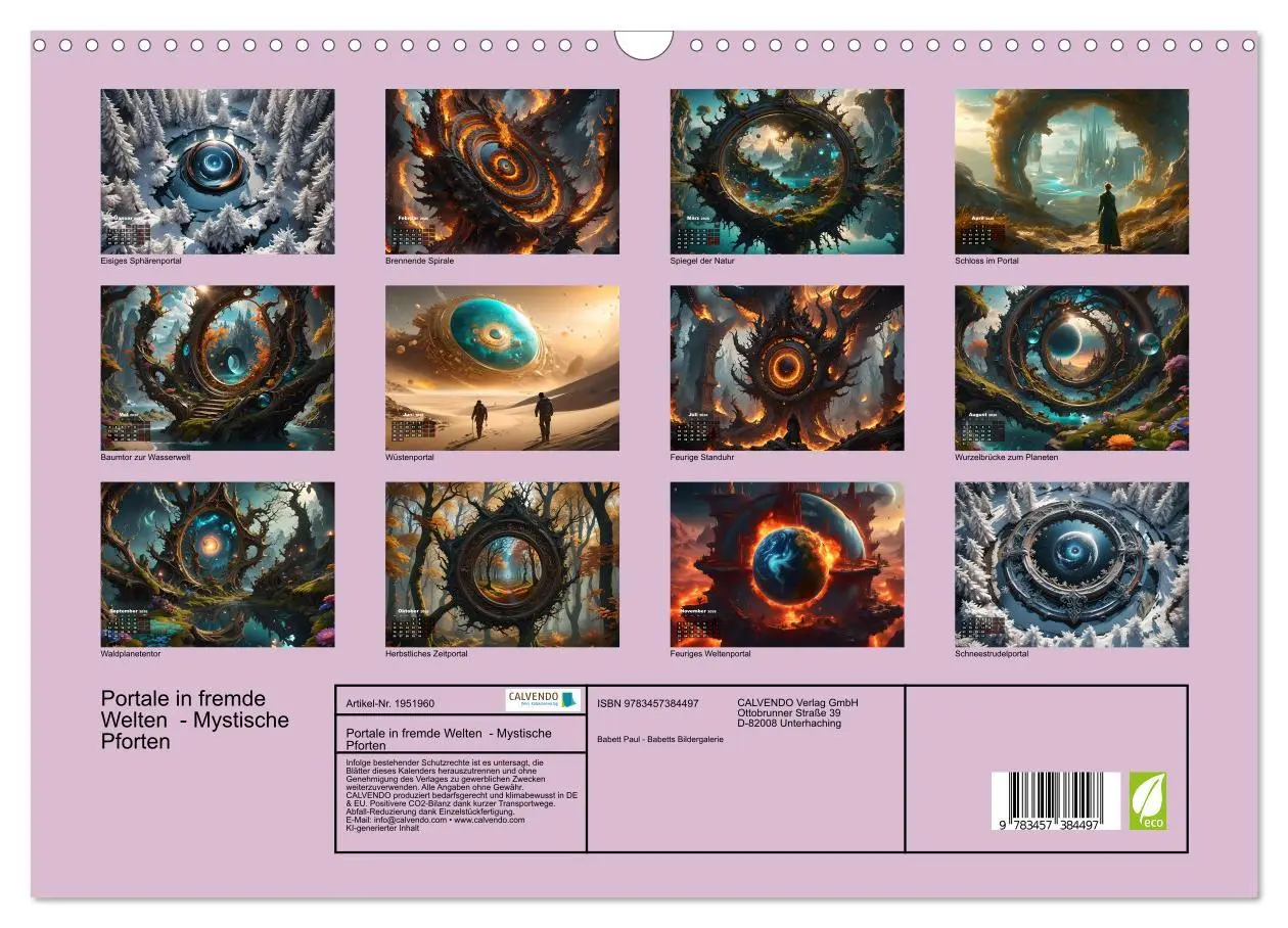 Bild: 9783457384497 | Portale in fremde Welten - Mystische Pforten (Wandkalender 2026 DIN...