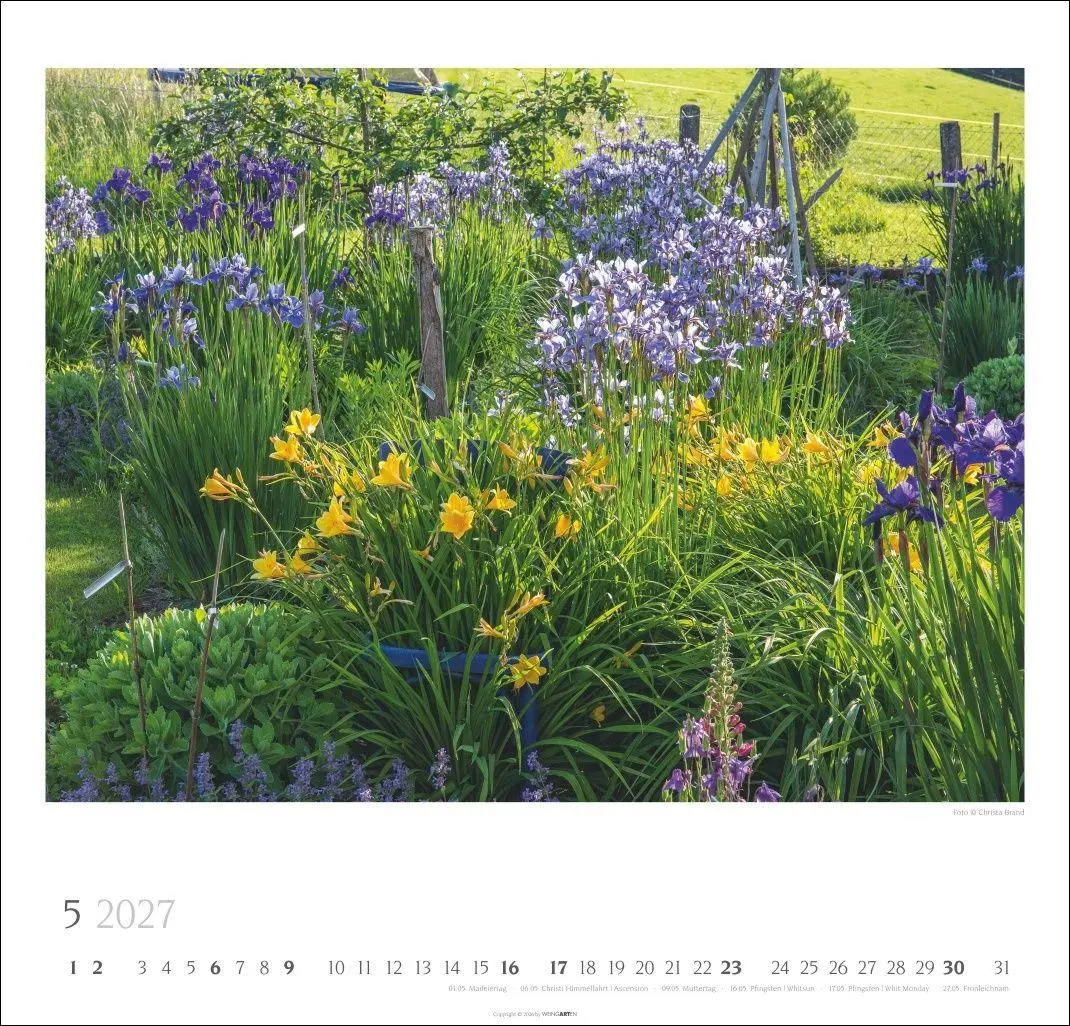 Bild: 9783839904497 | Bauerngärten Kalender 2027 | Christa Brand | Kalender | Spiralbindung