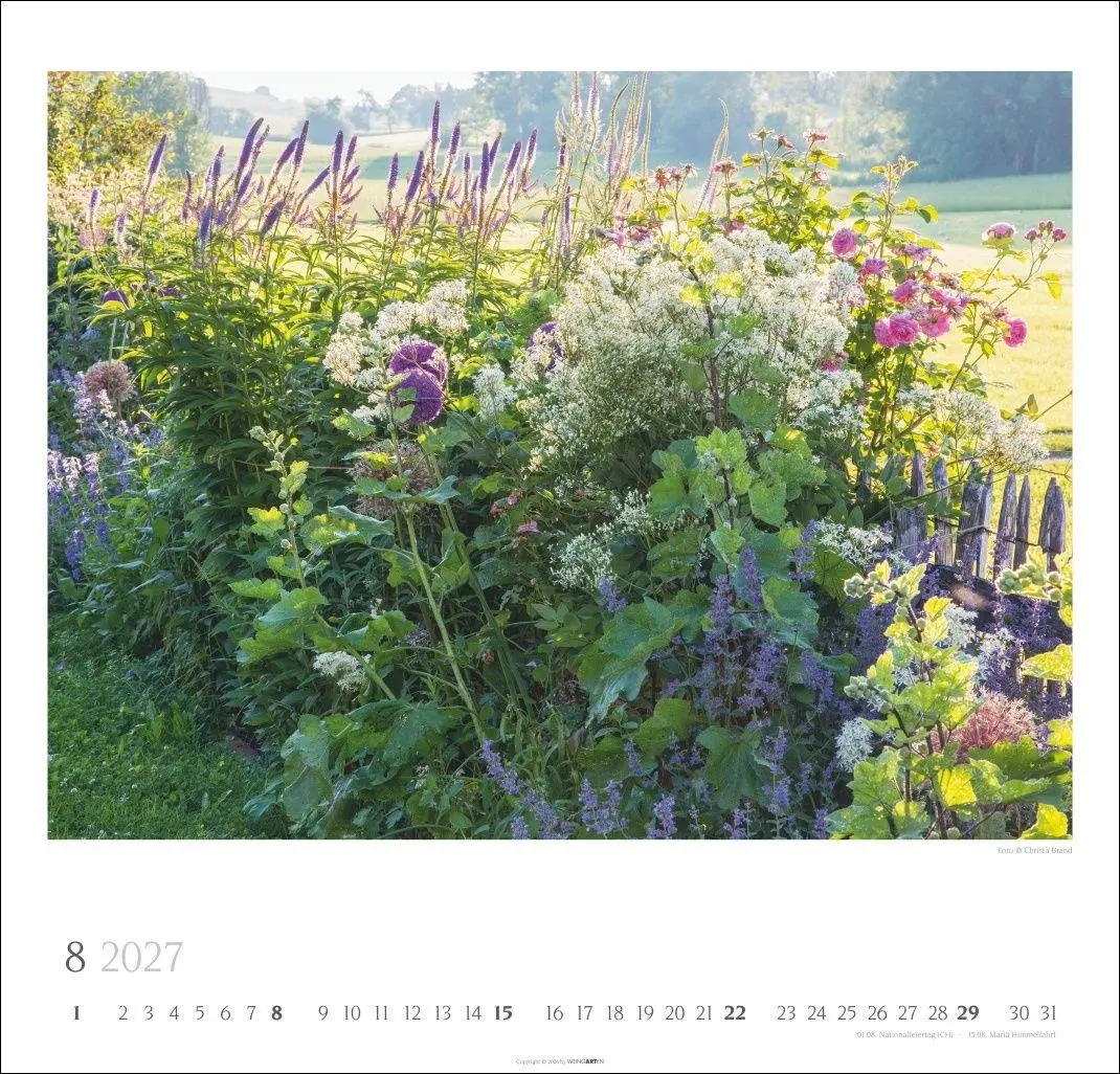 Bild: 9783839904497 | Bauerngärten Kalender 2027 | Christa Brand | Kalender | Spiralbindung