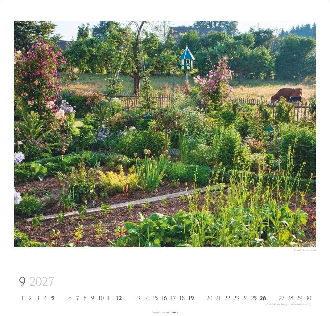 Bild: 9783839904497 | Bauerngärten Kalender 2027 | Christa Brand | Kalender | Spiralbindung
