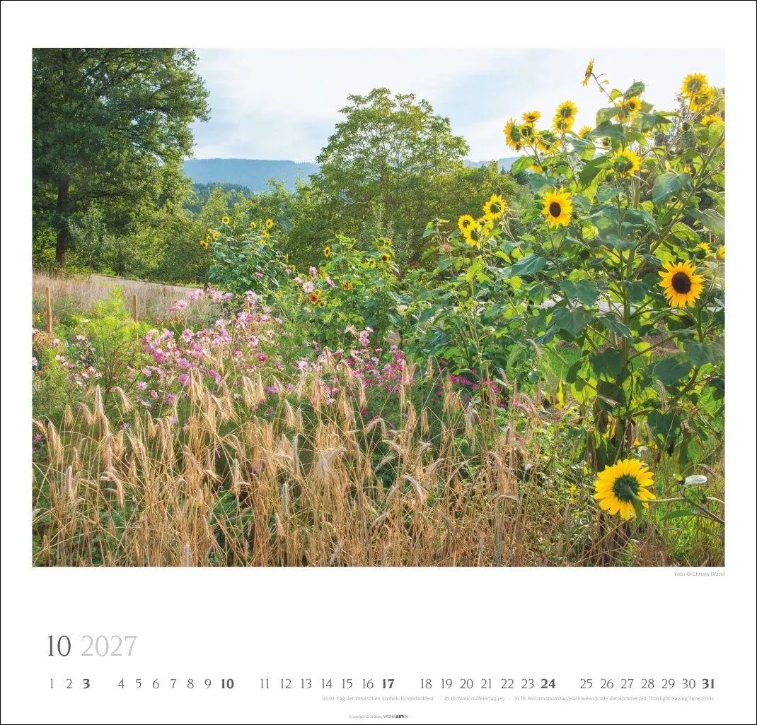Bild: 9783839904497 | Bauerngärten Kalender 2027 | Christa Brand | Kalender | Spiralbindung