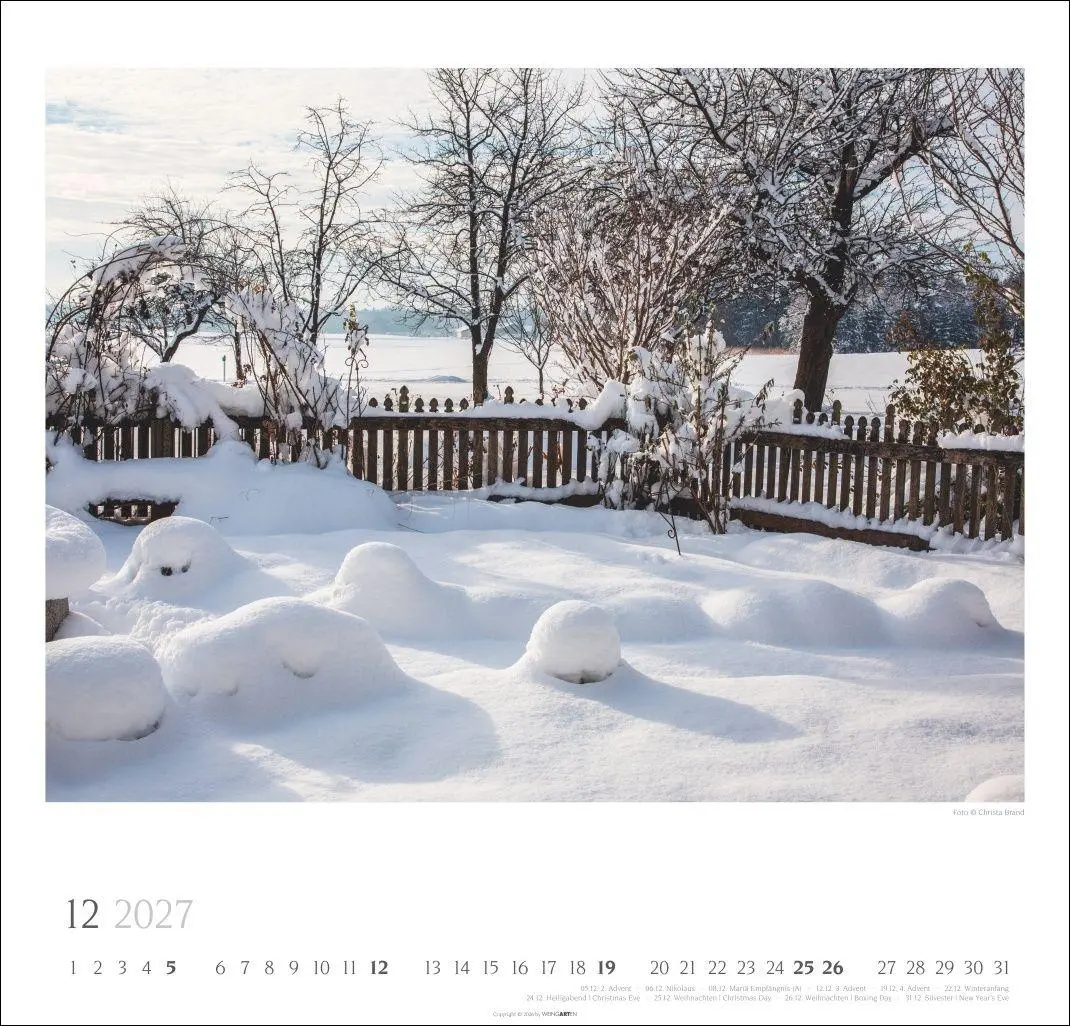 Bild: 9783839904497 | Bauerngärten Kalender 2027 | Christa Brand | Kalender | Spiralbindung