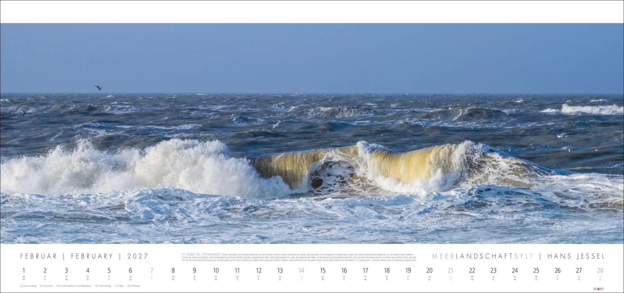 Bild: 9783964024497 | Meerlandschaft SYLT Kalender 2027 - Hans Jessel | Hans Jessel | 13 S.