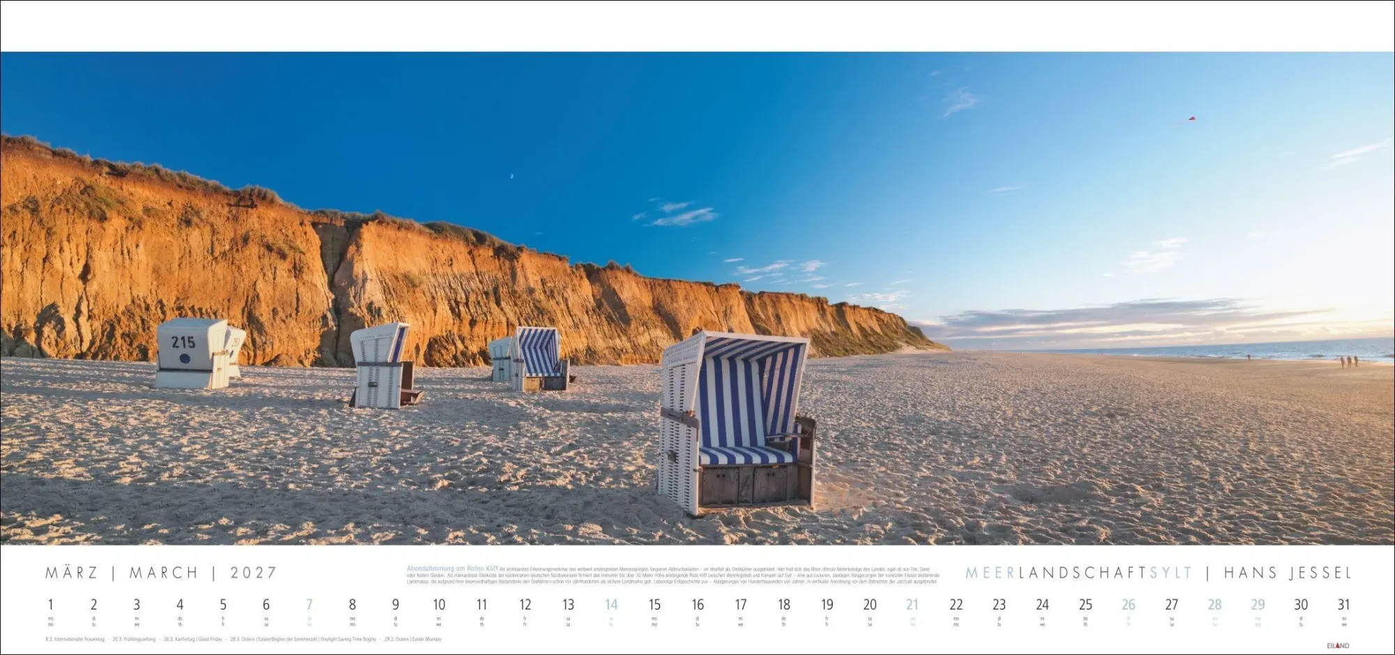 Bild: 9783964024497 | Meerlandschaft SYLT Kalender 2027 - Hans Jessel | Hans Jessel | 13 S.