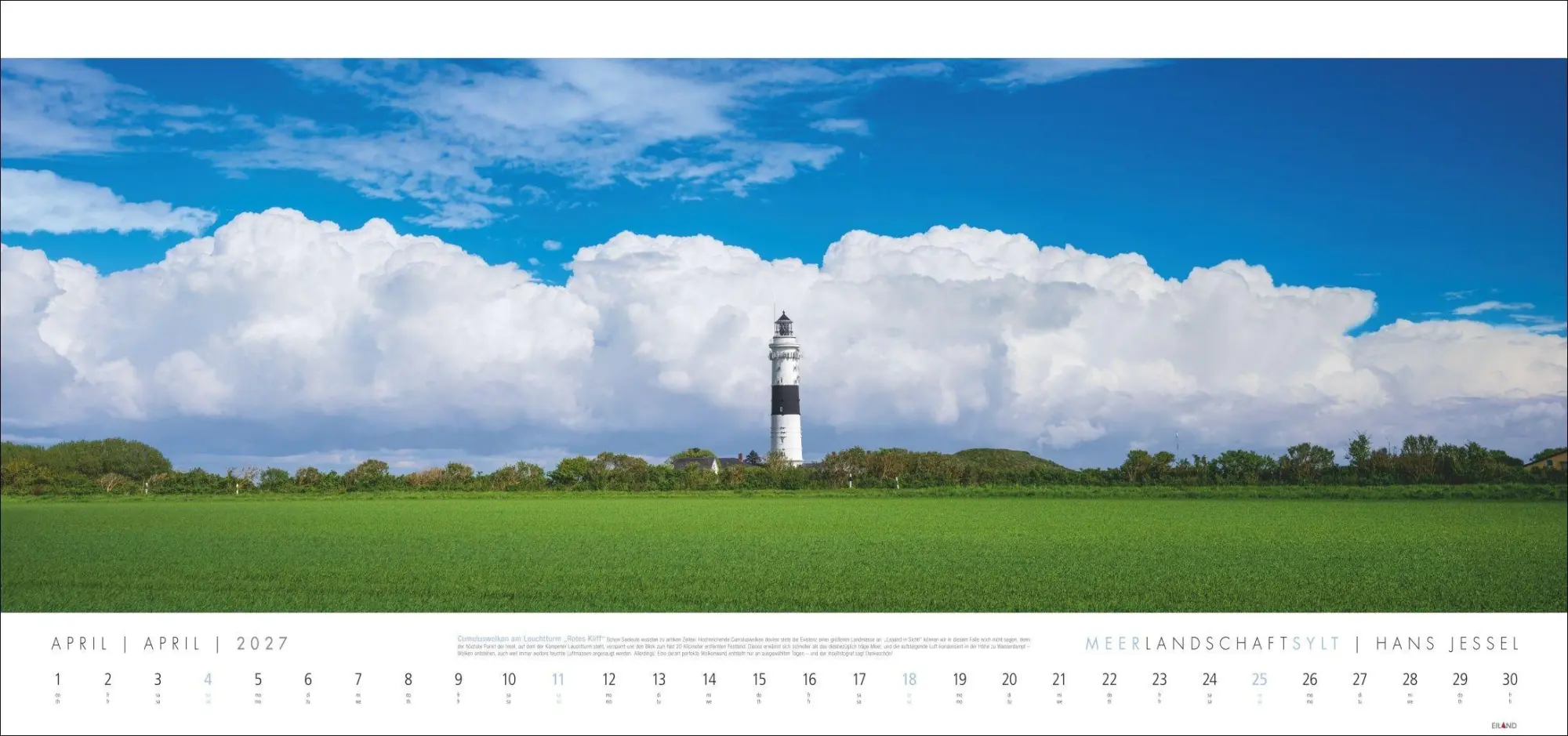 Bild: 9783964024497 | Meerlandschaft SYLT Kalender 2027 - Hans Jessel | Hans Jessel | 13 S.