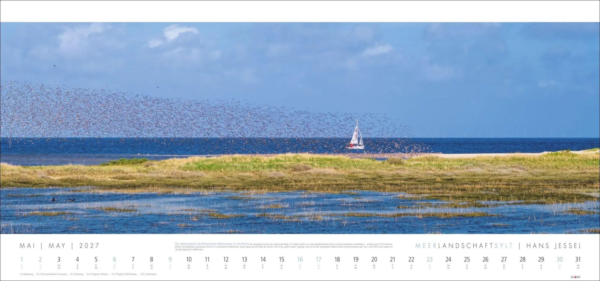 Bild: 9783964024497 | Meerlandschaft SYLT Kalender 2027 - Hans Jessel | Hans Jessel | 13 S.