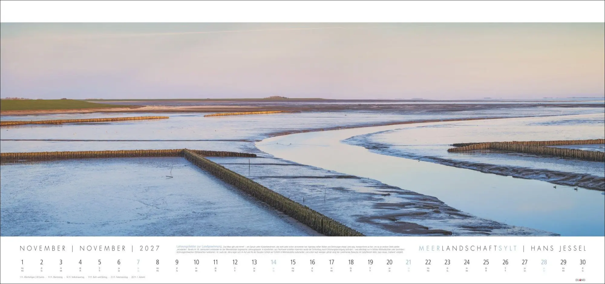 Bild: 9783964024497 | Meerlandschaft SYLT Kalender 2027 - Hans Jessel | Hans Jessel | 13 S.
