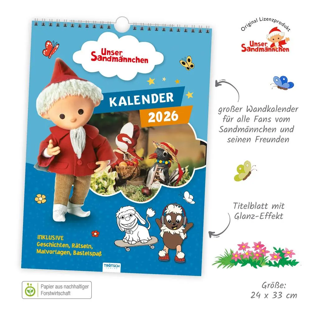 Bild: 9783988024497 | Trötsch Unser Sandmännchen Classickalender Kalender Unser...