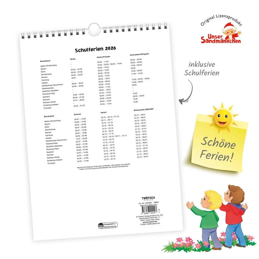 Bild: 9783988024497 | Trötsch Unser Sandmännchen Classickalender Kalender Unser...