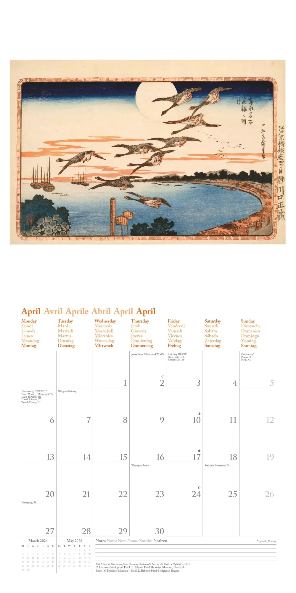 Bild: 4069095004597 | Hiroshige 2026 - Wand-Kalender - Broschüren-Kalender - 30x30 -...